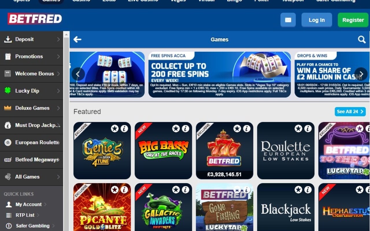 Betfred casino