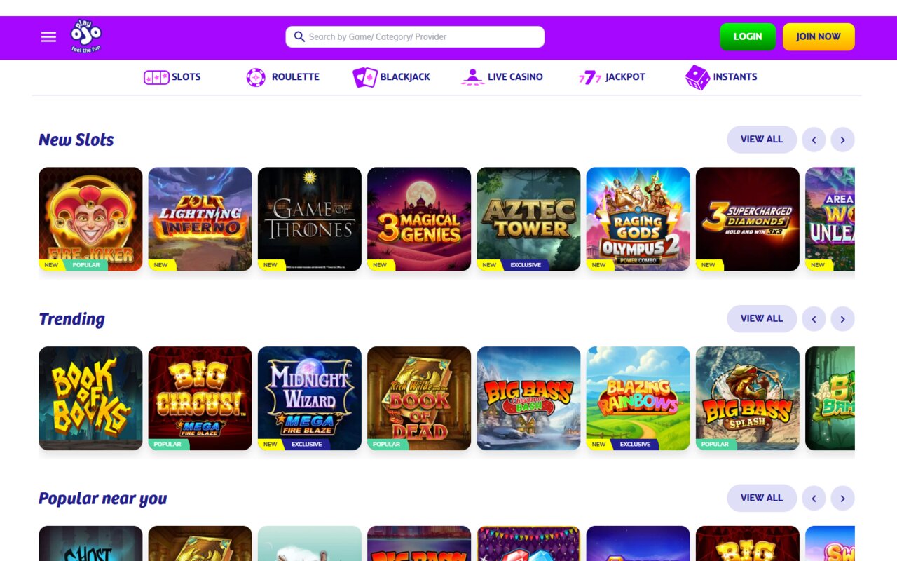 PlayOJO casino